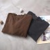 Cozy khaki box top Loose fitting Batwing Sleeve sweaters hem Hole