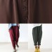 Relaxed and casual Harem Pants  brown trousers in autumn and winter long pants