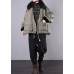 2019 army green casual outfit oversize snow jackets pockets faux fur collar winter coats