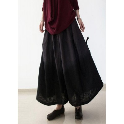 2021 Vintage drawstring pleated oversize gray wide leg pants