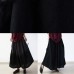 Autumn and winter new drawstring pleated thick wine red pants