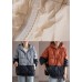 Grey zippered Pockets Duck Down Coat Winter Down Jacket